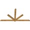 Ekena Millwork Kennewick Rough Sawn Timber Gable Bracket, Western Red Cedar, 84"W x 45"H x 2"D x 4"F, 13/12 Pitch GBW084X45X0204KEN00RWR - alternate 3